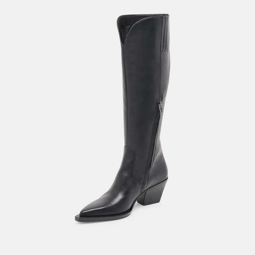 RAJ BOOTS BLACK LEATHER^Dolce Vita Discount