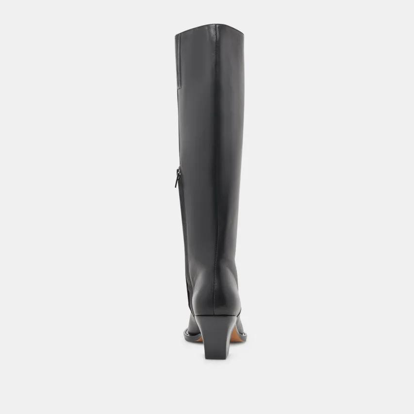 RAJ BOOTS BLACK LEATHER^Dolce Vita Discount