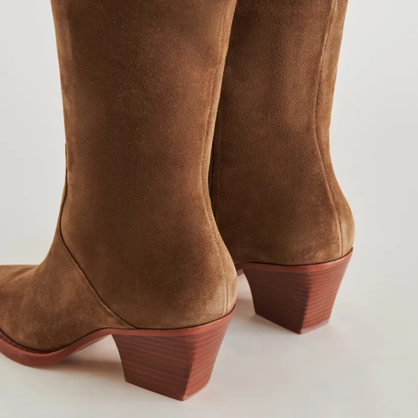 RAJ BOOTS BROWN SUEDE^Dolce Vita Discount