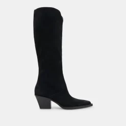 RAJ EXTRA WIDE CALF BOOTS ONYX SUEDE^Dolce Vita Discount