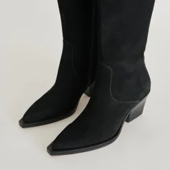RAJ EXTRA WIDE CALF BOOTS ONYX SUEDE^Dolce Vita Discount