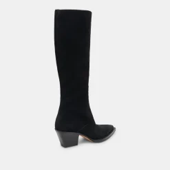 RAJ EXTRA WIDE CALF BOOTS ONYX SUEDE^Dolce Vita Discount