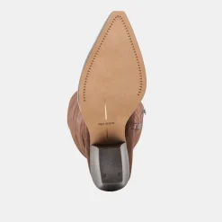 RAJ EXTRA WIDE CALF BOOTS DK BROWN SUEDE^Dolce Vita Clearance