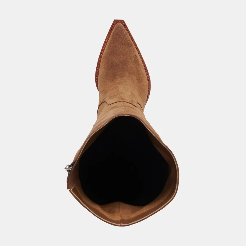 RAJ EXTRA WIDE CALF BOOTS BROWN SUEDE^Dolce Vita Sale
