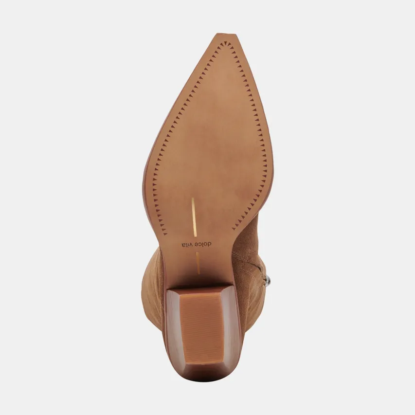 RAJ EXTRA WIDE CALF BOOTS BROWN SUEDE^Dolce Vita Sale