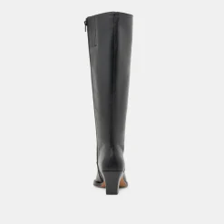 RAJ EXTRA WIDE CALF BOOTS BLACK LEATHER^Dolce Vita Best