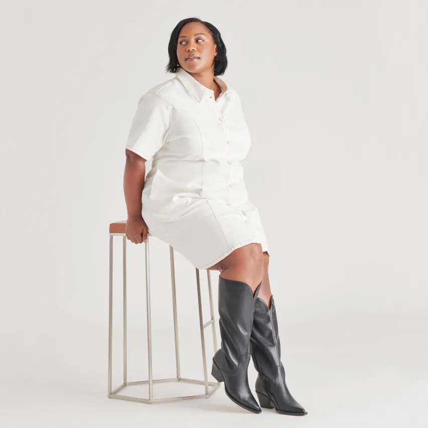 RAJ EXTRA WIDE CALF BOOTS BLACK LEATHER^Dolce Vita Best