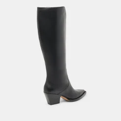 RAJ EXTRA WIDE CALF BOOTS BLACK LEATHER^Dolce Vita Best
