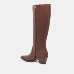RAJ EXTRA WIDE CALF BOOTS CHOCOLATE LEATHER^Dolce Vita Best