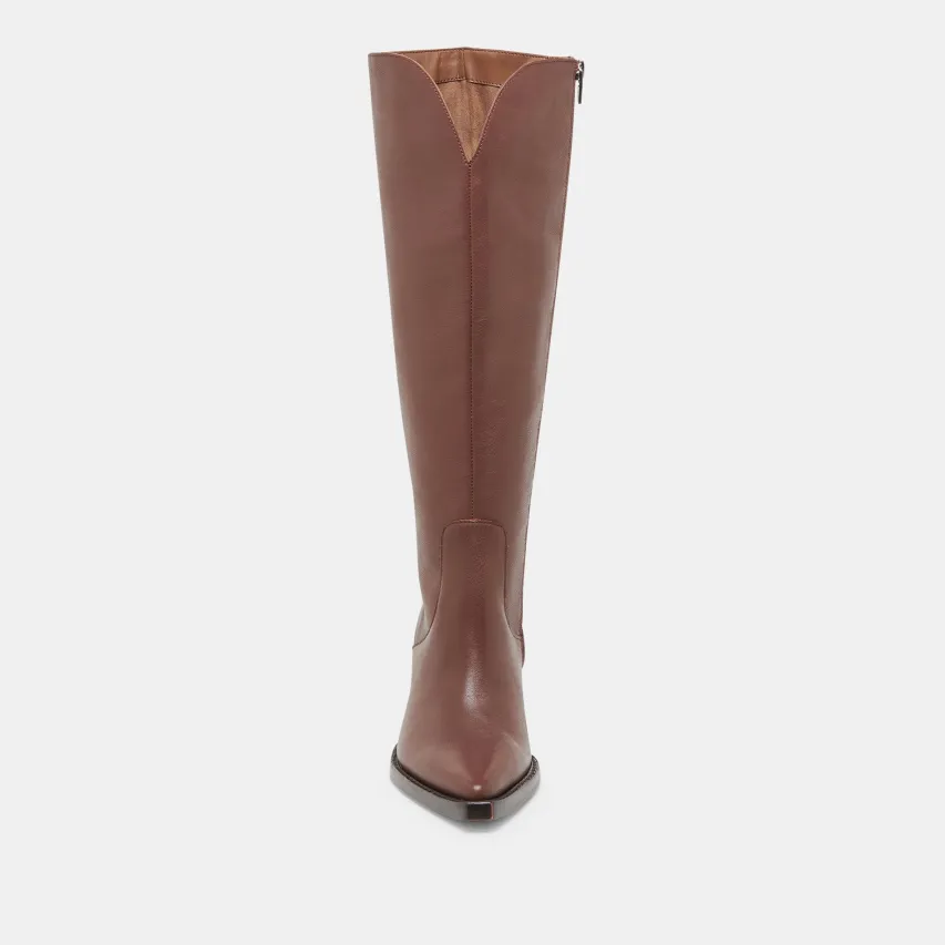 RAJ EXTRA WIDE CALF BOOTS CHOCOLATE LEATHER^Dolce Vita Best