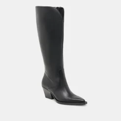 RAJ WIDE CALF BOOTS BLACK LEATHER^Dolce Vita Sale