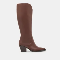 RAJ WIDE CALF BOOTS CHOCOLATE LEATHER^Dolce Vita Clearance