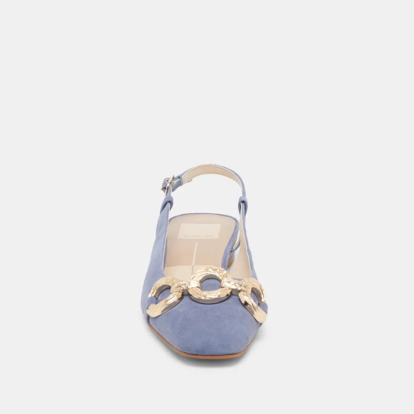 RAMANO FLATS BLUEBELL SUEDE^Dolce Vita Best