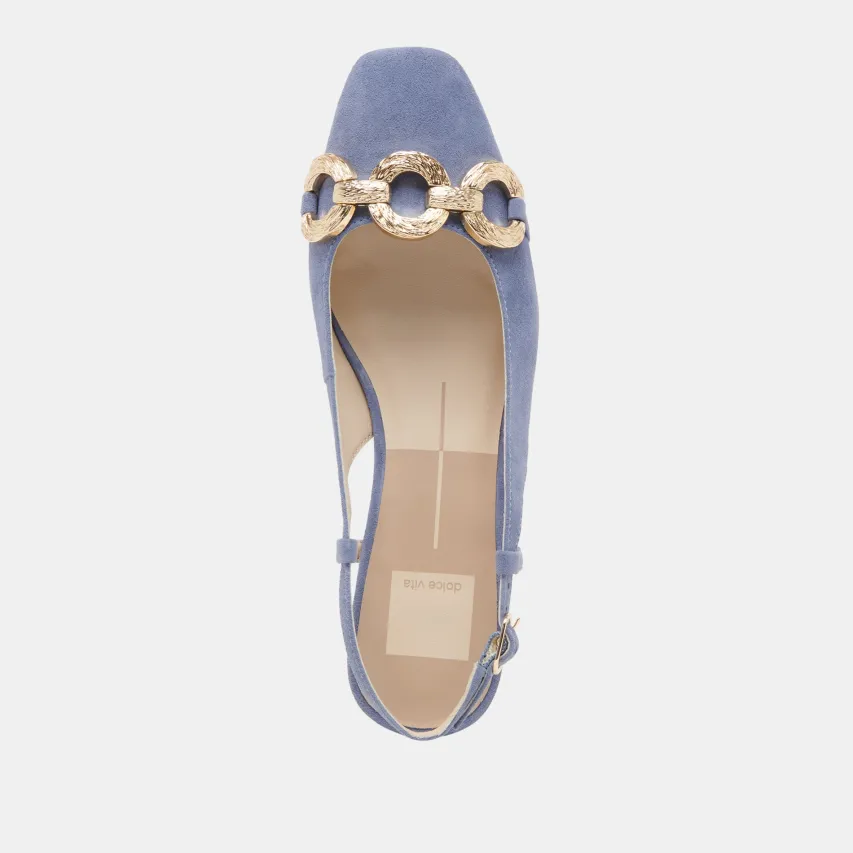 RAMANO FLATS BLUEBELL SUEDE^Dolce Vita Best