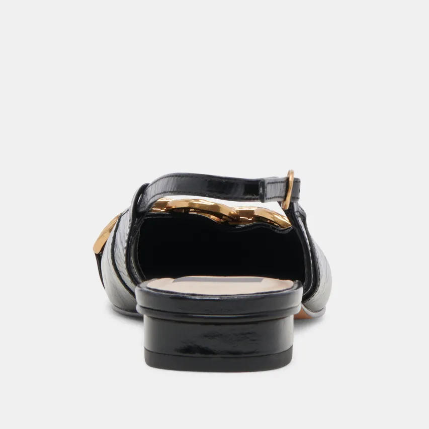 RAMANO FLATS MIDNIGHT CRINKLE PATENT^Dolce Vita Outlet