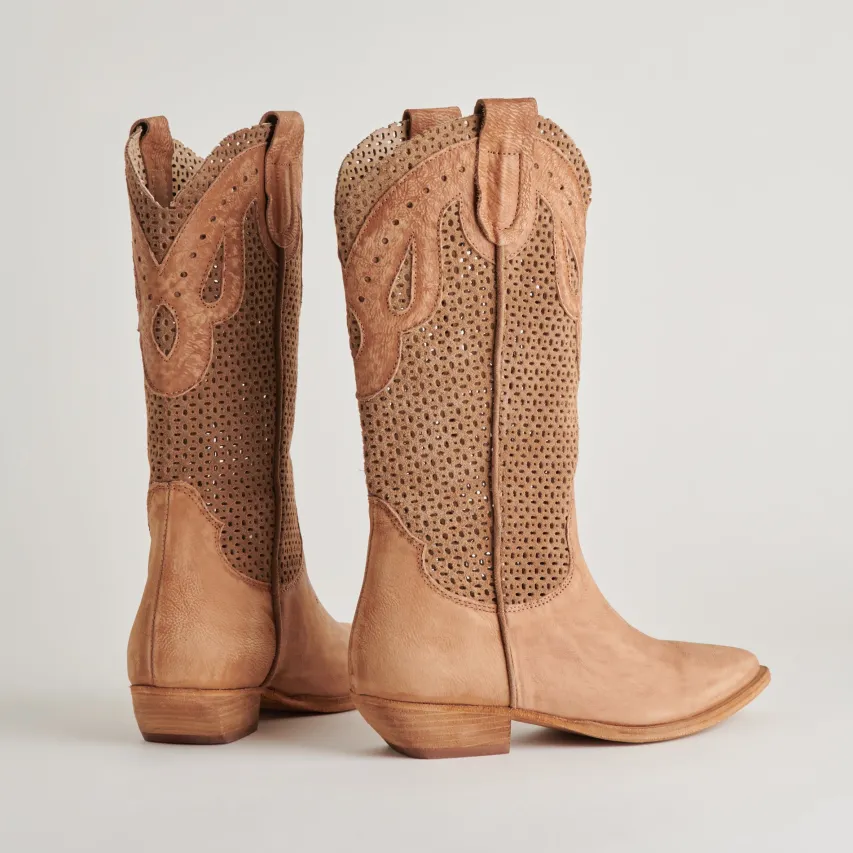 RANCH BOOTS DK BROWN SUEDE^Dolce Vita Online