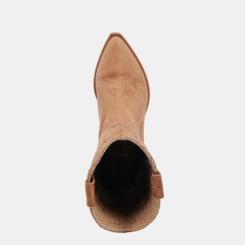 RANCH BOOTS DK BROWN SUEDE^Dolce Vita Online