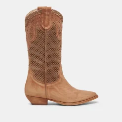 RANCH BOOTS DK BROWN SUEDE^Dolce Vita Online
