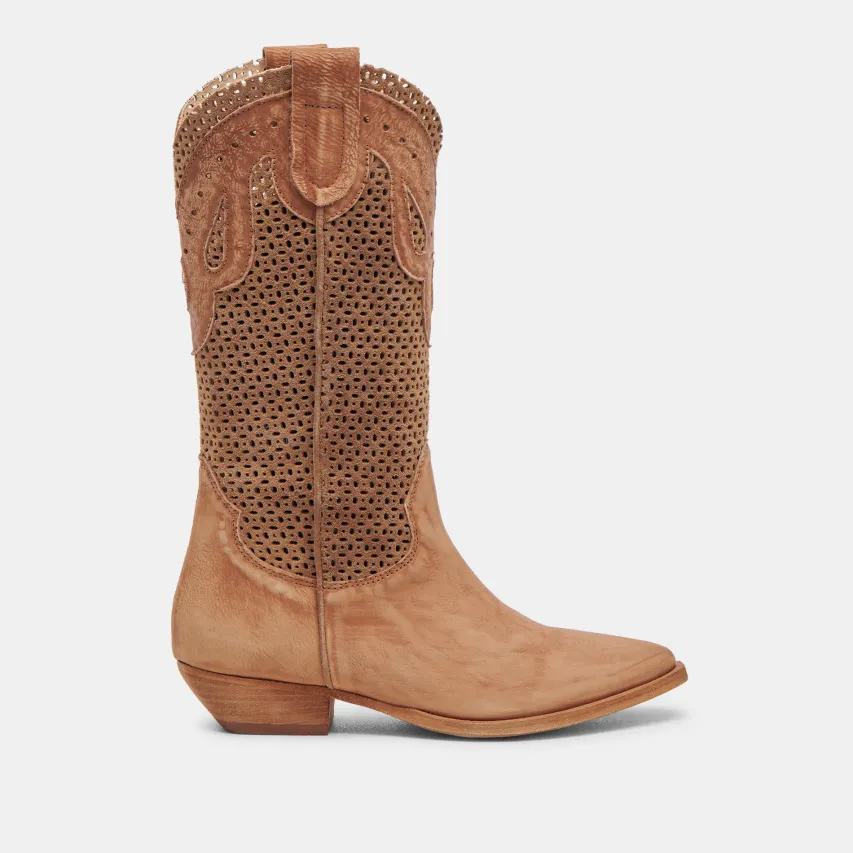 RANCH BOOTS DK BROWN SUEDE^Dolce Vita Online