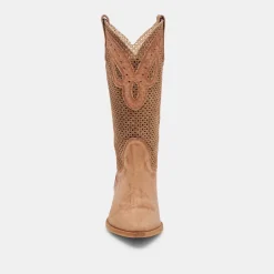 RANCH BOOTS DK BROWN SUEDE^Dolce Vita Online