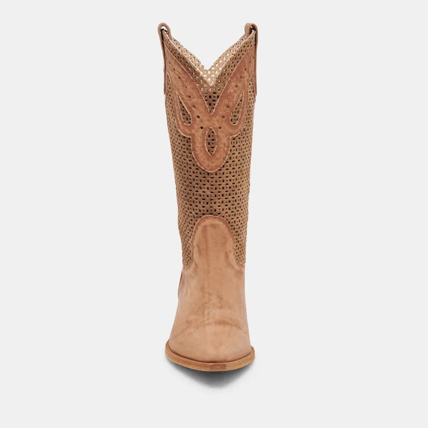 RANCH BOOTS DK BROWN SUEDE^Dolce Vita Online