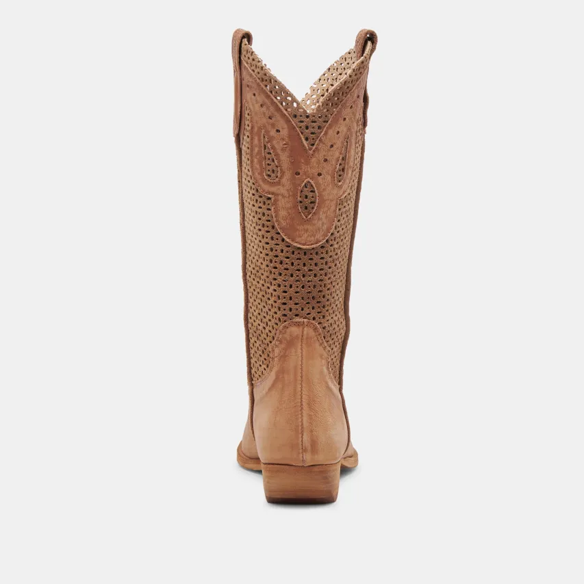 RANCH BOOTS DK BROWN SUEDE^Dolce Vita Online