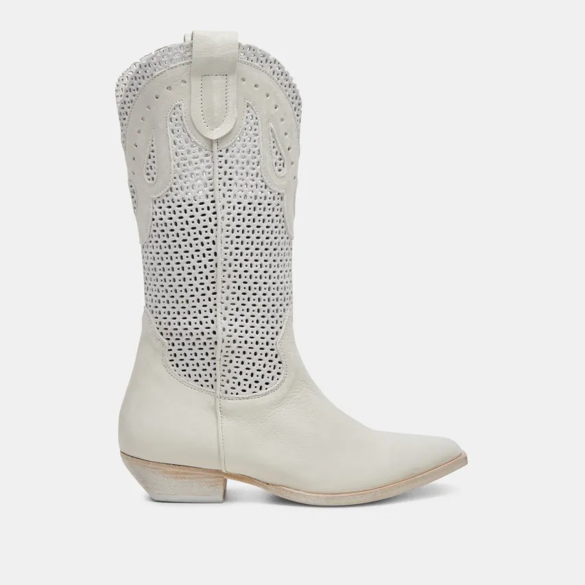 RANCH BOOTS IVORY LEATHER^Dolce Vita Fashion