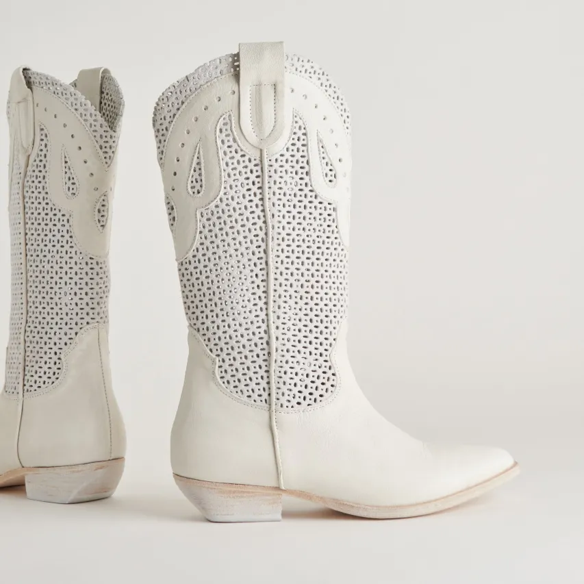 RANCH BOOTS IVORY LEATHER^Dolce Vita Fashion