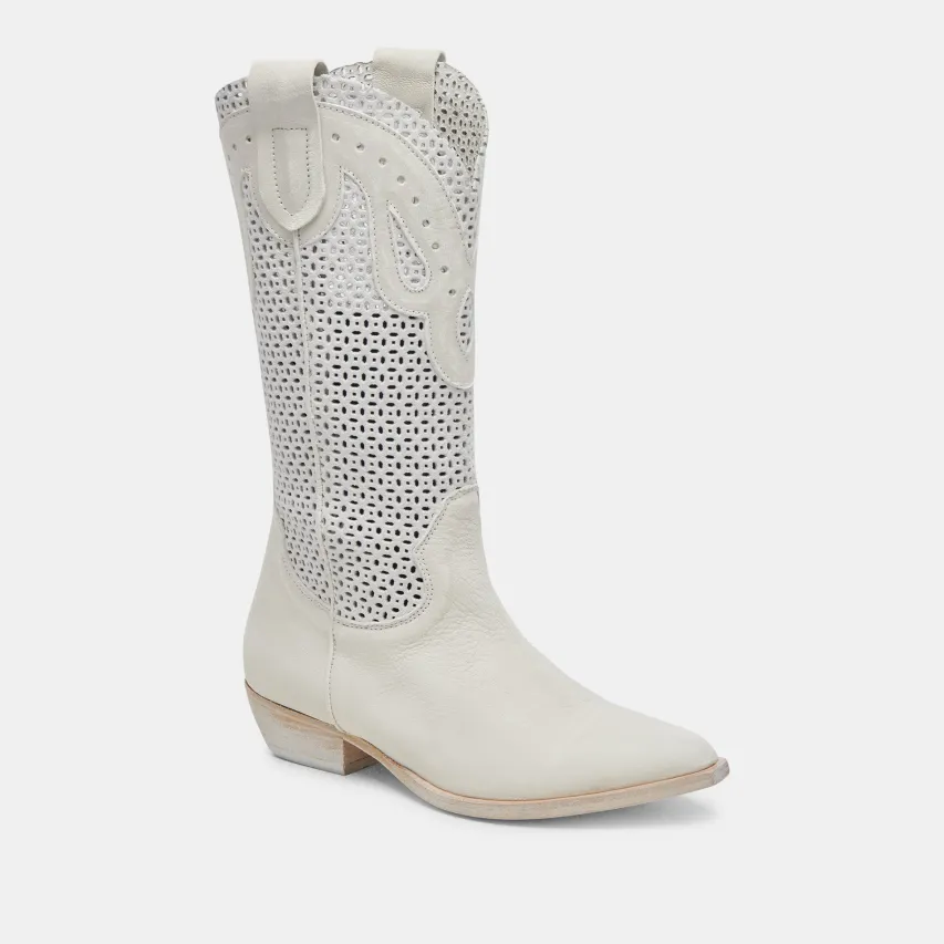 RANCH BOOTS IVORY LEATHER^Dolce Vita Fashion