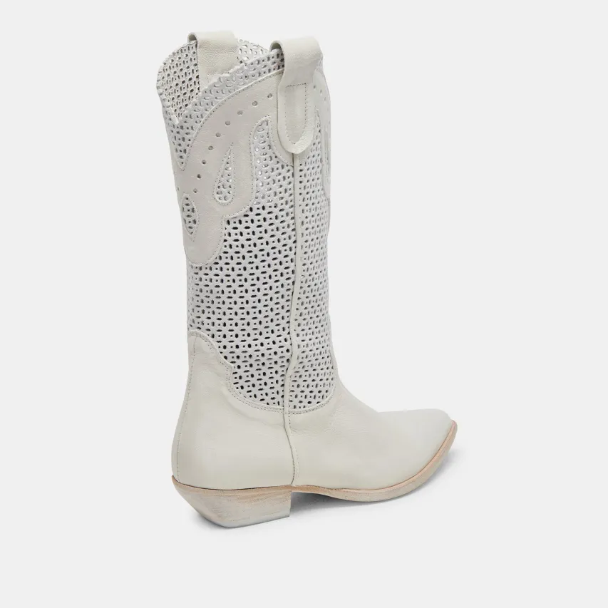 RANCH BOOTS IVORY LEATHER^Dolce Vita Fashion