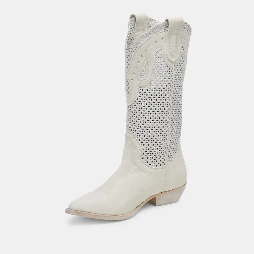 RANCH BOOTS IVORY LEATHER^Dolce Vita Fashion