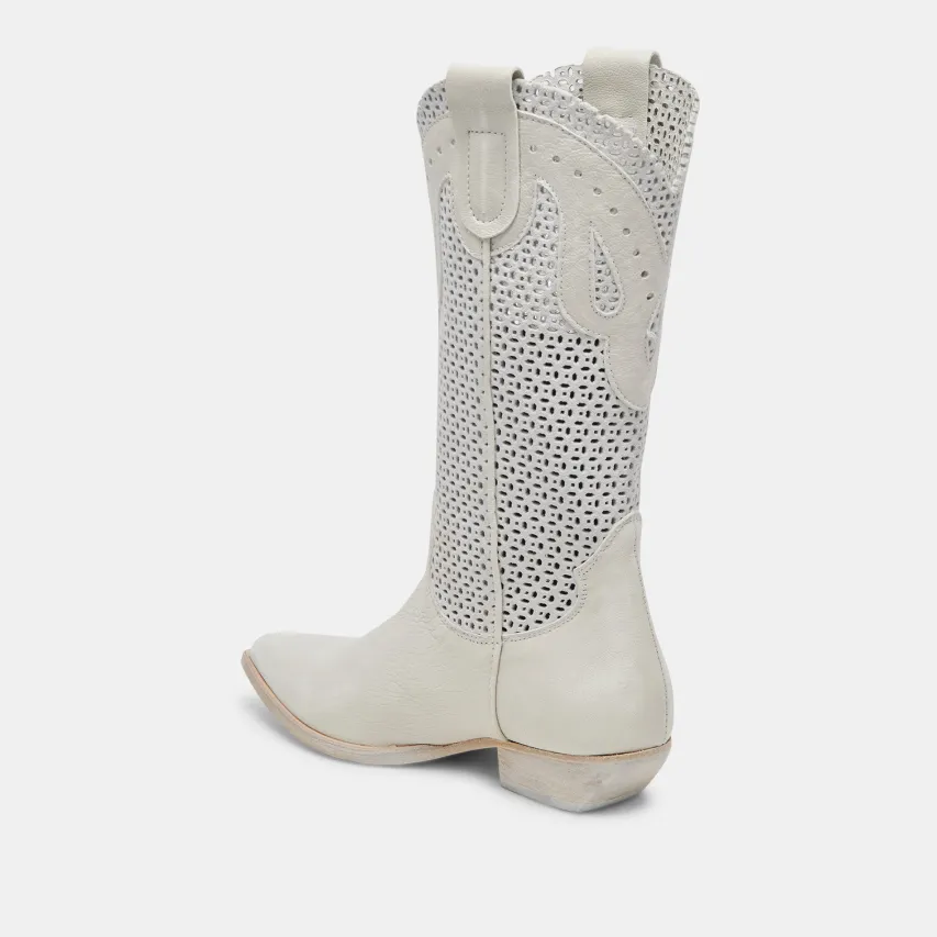 RANCH BOOTS IVORY LEATHER^Dolce Vita Fashion