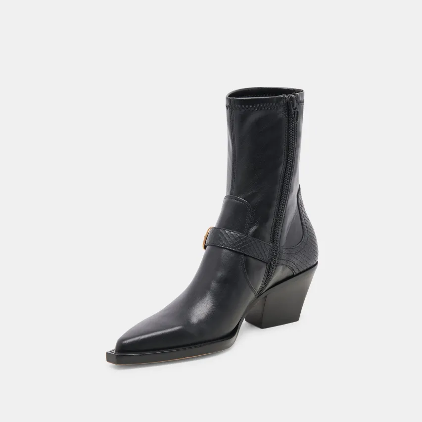RAVE BOOTS BLACK LEATHER^Dolce Vita Discount
