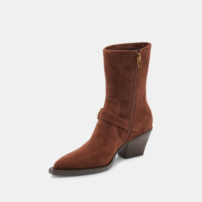 RAVE BOOTS DK BROWN SUEDE^Dolce Vita Outlet