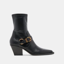 RAVE WIDE CALF BOOTS BLACK LEATHER^Dolce Vita New