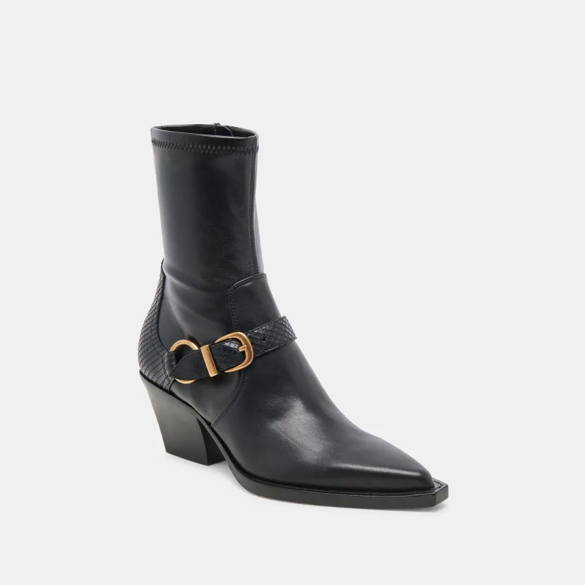 RAVE WIDE CALF BOOTS BLACK LEATHER^Dolce Vita New