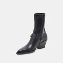RAVE WIDE CALF BOOTS BLACK LEATHER^Dolce Vita New