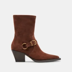 RAVE WIDE CALF BOOTS DK BROWN SUEDE^Dolce Vita Online