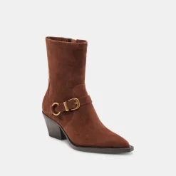 RAVE WIDE CALF BOOTS DK BROWN SUEDE^Dolce Vita Online