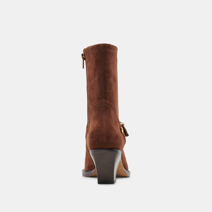 RAVE WIDE CALF BOOTS DK BROWN SUEDE^Dolce Vita Online
