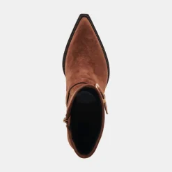 RAVE WIDE CALF BOOTS DK BROWN SUEDE^Dolce Vita Online