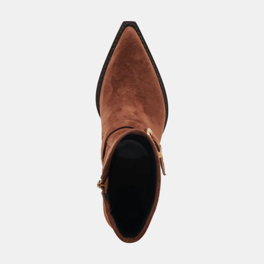 RAVE WIDE CALF BOOTS DK BROWN SUEDE^Dolce Vita Online