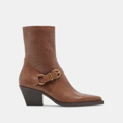 RAVE WIDE CALF BOOTS SADDLE EMBOSSED LEATHER^Dolce Vita Discount