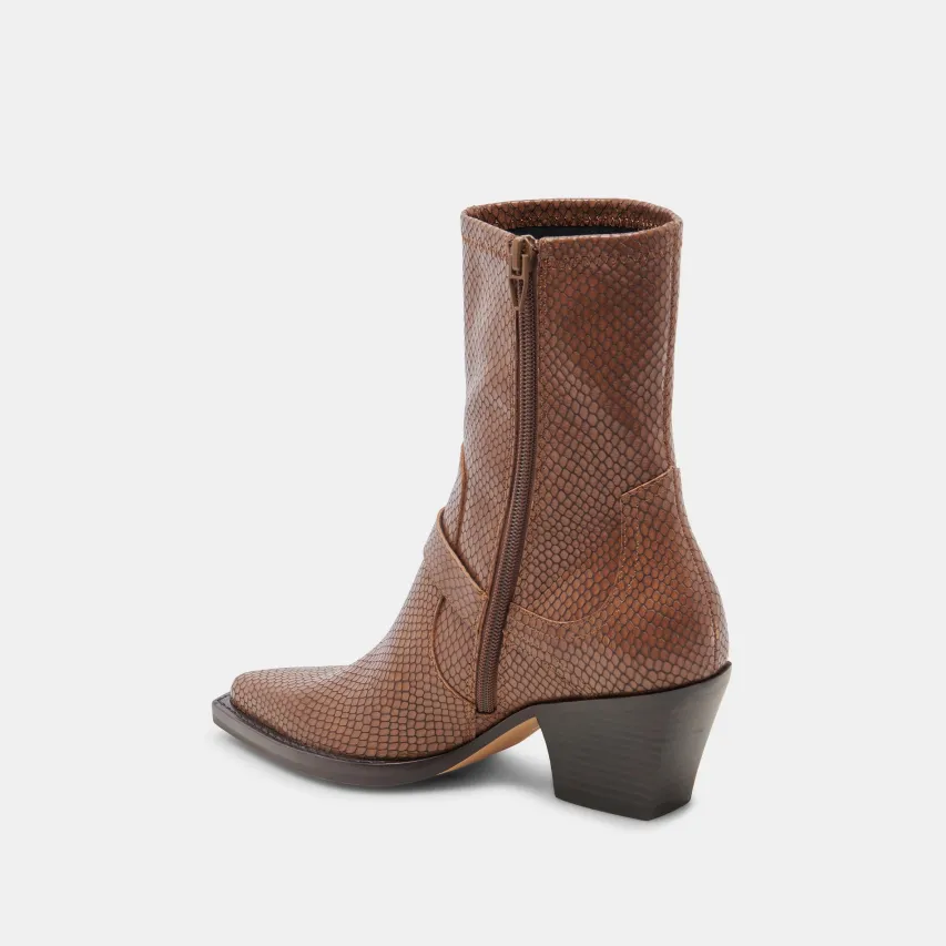 RAVE WIDE CALF BOOTS SADDLE EMBOSSED LEATHER^Dolce Vita Discount