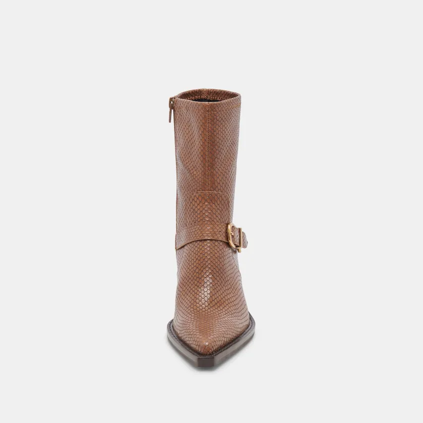 RAVE WIDE CALF BOOTS SADDLE EMBOSSED LEATHER^Dolce Vita Discount