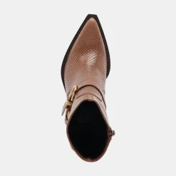 RAVE WIDE CALF BOOTS SADDLE EMBOSSED LEATHER^Dolce Vita Discount