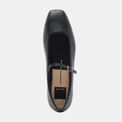 REYES BALLET FLATS BLACK LEATHER^Dolce Vita Online