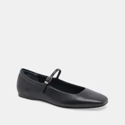 REYES BALLET FLATS BLACK LEATHER^Dolce Vita Online