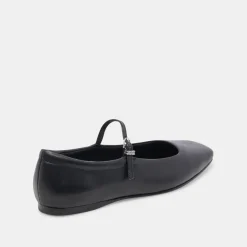 REYES BALLET FLATS BLACK LEATHER^Dolce Vita Online