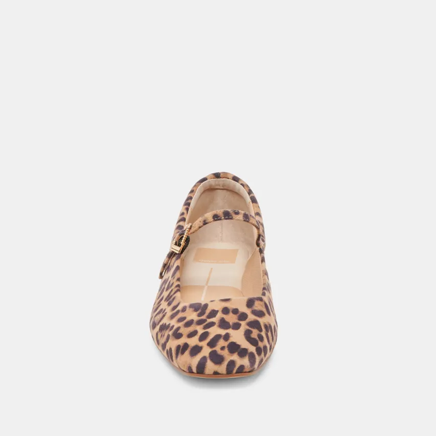REYES BALLET FLATS DK LEOPARD SUEDE^Dolce Vita Best